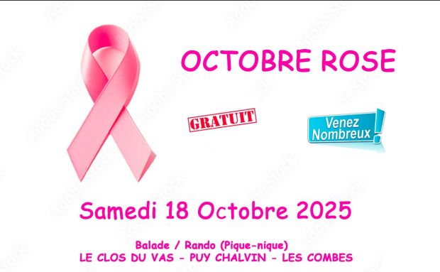 Balade rando pique-nique octobre rose